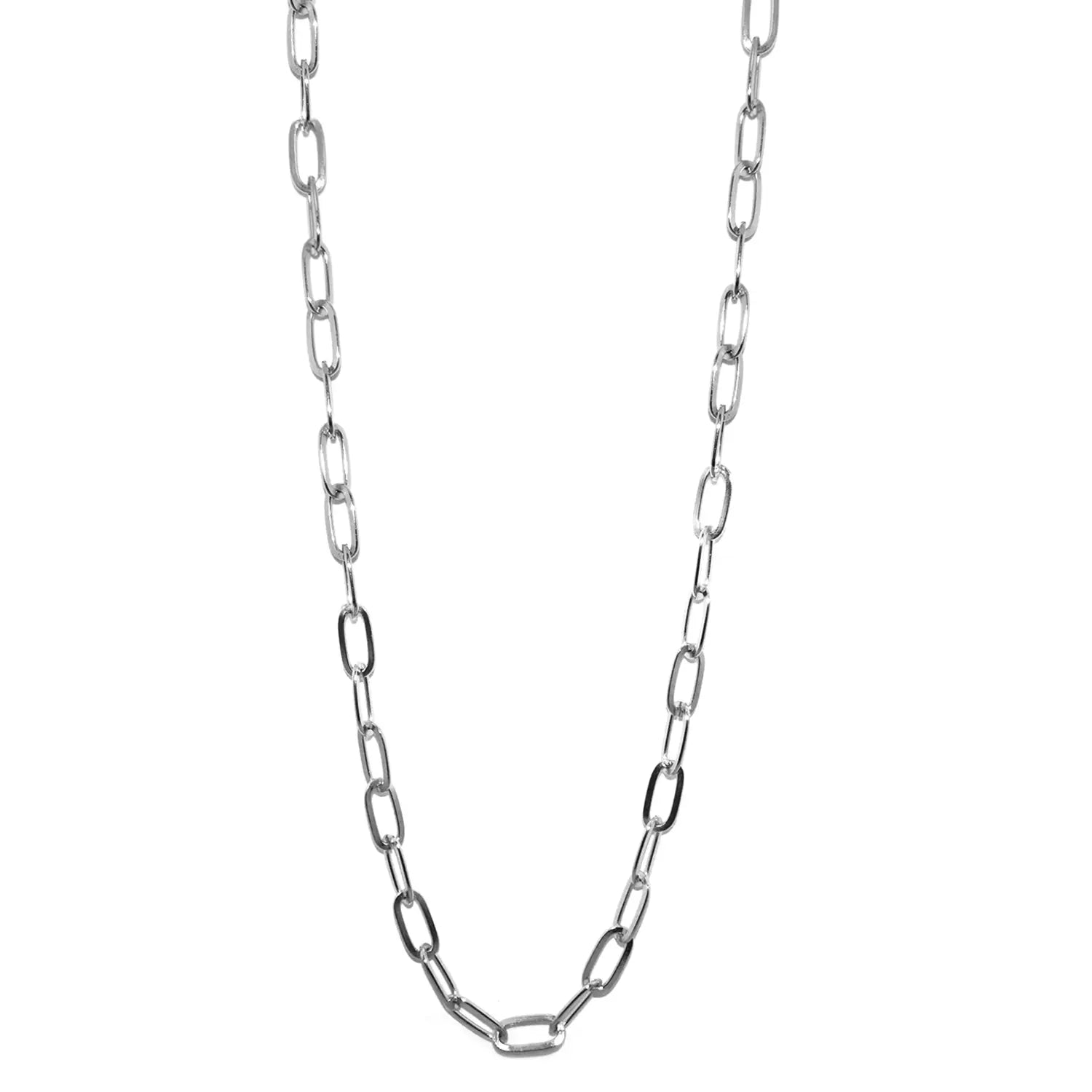 Oval Chain Charm Necklace