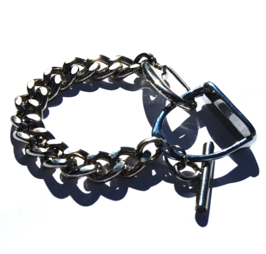 Stirrup Curb Chained Bracelet