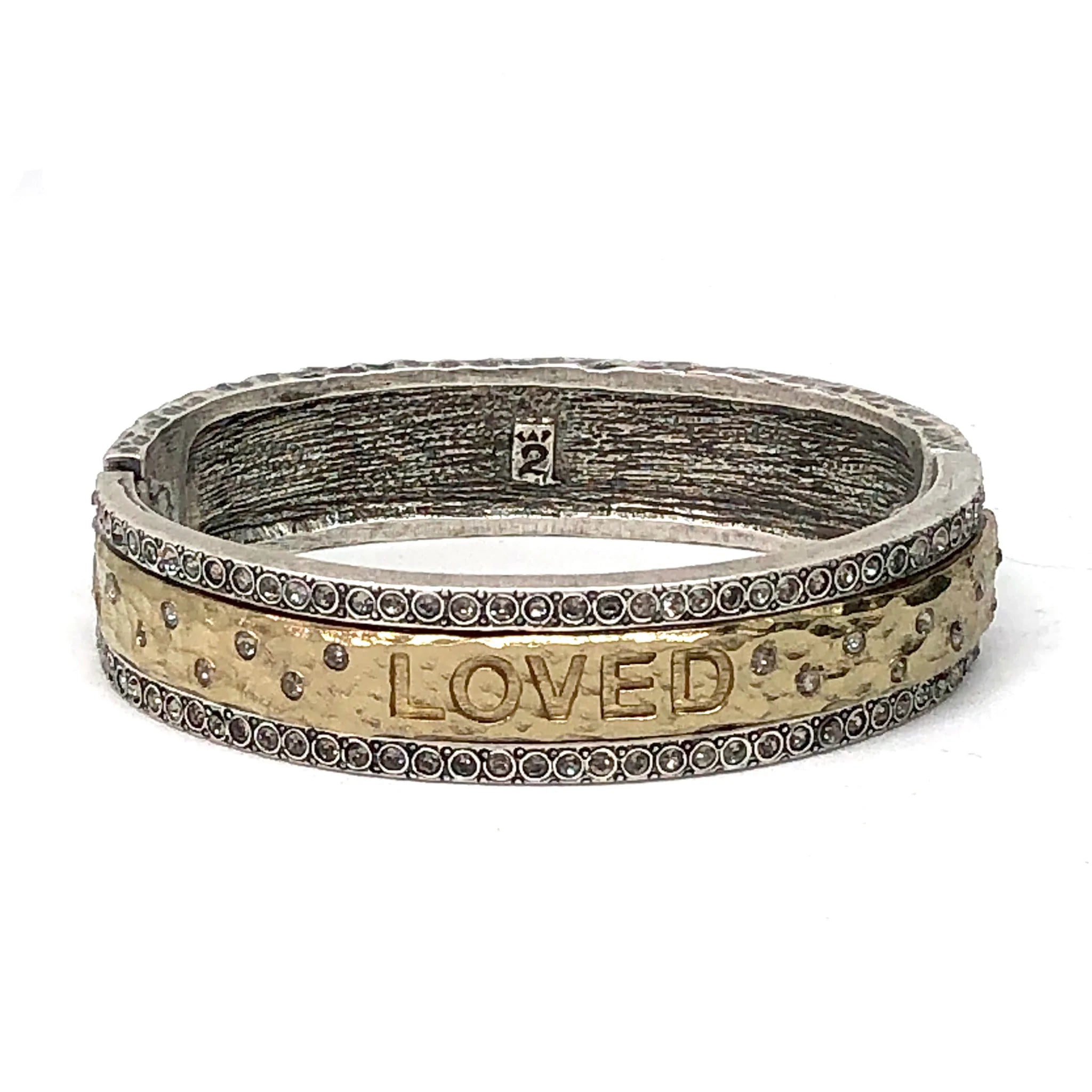 Bangle - Silver 'Loved'