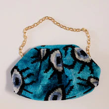 Turquoise Eye Silk Pinup Bag